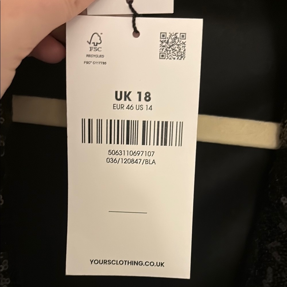NWT ASOS Black Sequin Blazer - Picture 3 of 4